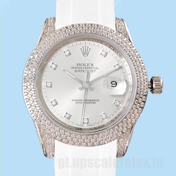 Rolex Datejust Masculino 16234 40mm Tom Prata