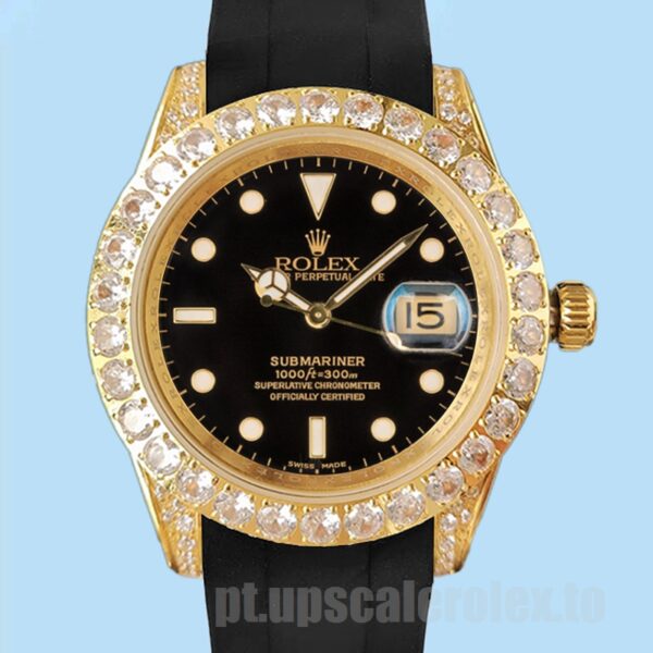 Rolex Submariner Masculino 16613 40mm Mostrador Preto Automático