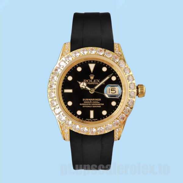 Rolex Submariner Masculino 16613 40mm Mostrador Preto Automático - Image 2