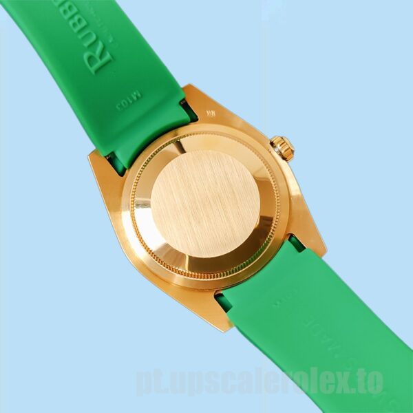 Rolex Submariner 16613 40mm Masculino Tom De Ouro Mostrador Verde - Image 3