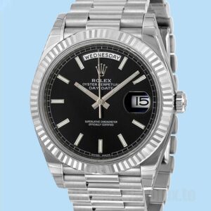 Rolex Day-Date Masculino M228239-0004 40mm Ver Mostrador Preto