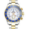 Réplica de qualidade Rolex Yacht Master Réplica de dois tons azul moldura de cerâmica 44mm Eta versão-1 4 moldura rotativa 116681