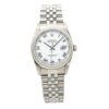 Melhor réplica relógio masculino Rolex Datejust automático com mostrador branco 16220 Wrj