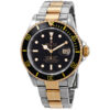 Réplica de qualidade Rolex Submariner dois tons mostrador preto 16613bkso relógio masculino