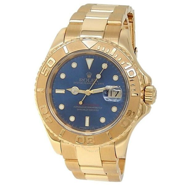 Relógio masculino Rolex Yacht-master automático com mostrador azul 16628 Blso