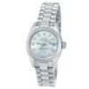 Réplica Suíça Rolex Datejust Cronômetro Automático Mostrador Diamante Prata Relógio Feminino 179166 SDP