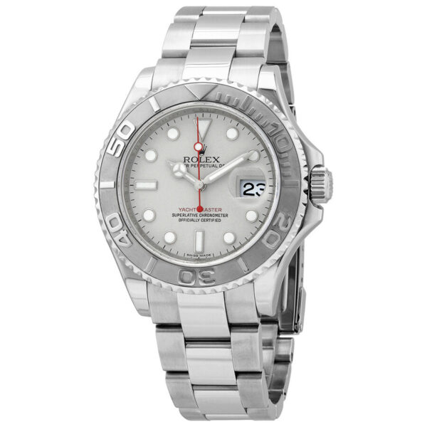 Rolex Oyster Perpetual Yacht-master falsificado em aço com relógio masculino de platina 16622