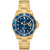 Réplica de qualidade Rolex Submariner Champagne Dial 18K Ouro Amarelo Ostra Pulseira Quartzo Relógio Masculino 16618cdo