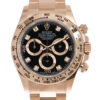Réplica de luxo Rolex Cosmograph Daytona relógio automático com mostrador preto diamante 116505bkdo