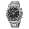 Relógio falsificado Rolex Cosmograph Daytona mostrador preto 18k ouro branco ostra pulseira relógio automático masculino 116509bkao