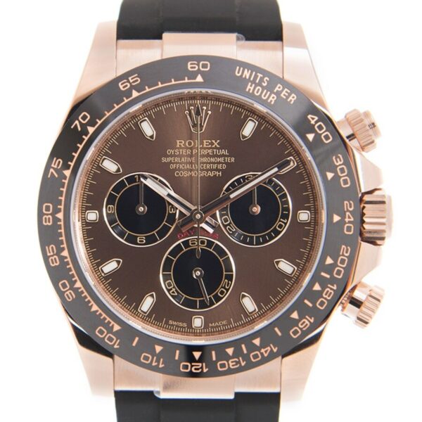 Réplica do Rolex Cosmograph Daytona Chronograph Cronógrafo Automático Rolex Suíço Masculino Mostrador Marrom 116515ln-0041