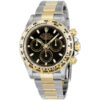 Relógio falsificado Rolex Cosmograph Daytona aço e ouro amarelo 18K Oyster masculino relógio 116503bkso
