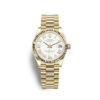 Comprar relógio falsificado Rolex Datejust 31 automático branco 18k ouro amarelo senhoras presidente relógio 278278wrp