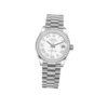 Falso Rolex Datejust 31 Mostrador Branco 18K Ouro Branco Senhoras Relógio Presidente 278289wrp