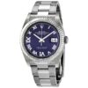 Relógio feminino falso Rolex Datejust 36 Beringela Sunburst automático 126234-0022