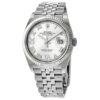 Réplica Rolex Datejust 36 Automático Mostrador Prata Jubileu de Diamante Relógio Feminino 126234srdj