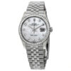 Falso Rolex Datejust 36 Madrepérola Dial Diamante Automático Unissex Relógio Jubileu 126284mdj
