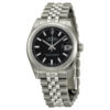 Réplica de luxo Rolex Datejust Lady 31 Mostrador Preto Pulseira Jubileu de Aço Inoxidável Relógio Automático 178240bksj