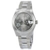 Réplica de qualidade Rolex Datejust Lady 31 floral ródio mostrador pulseira de aço inoxidável ostra relógio automático 178240rfo