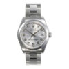 Falso Rolex Datejust Lady 31 Mostrador Concêntrico Prata Aço Inoxidável Pulseira Ostra Relógio Automático 178240scao