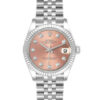 Réplica de luxo Rolex Datejust 278274 Aço Inoxidável Oyster Case 31mm Relógio Feminino com Mostrador Rosa Diamante