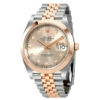 Réplica de luxo Rolex Datejust Sundust Diamond Steel e ouro Everose 18k relógio masculino 126301sndj