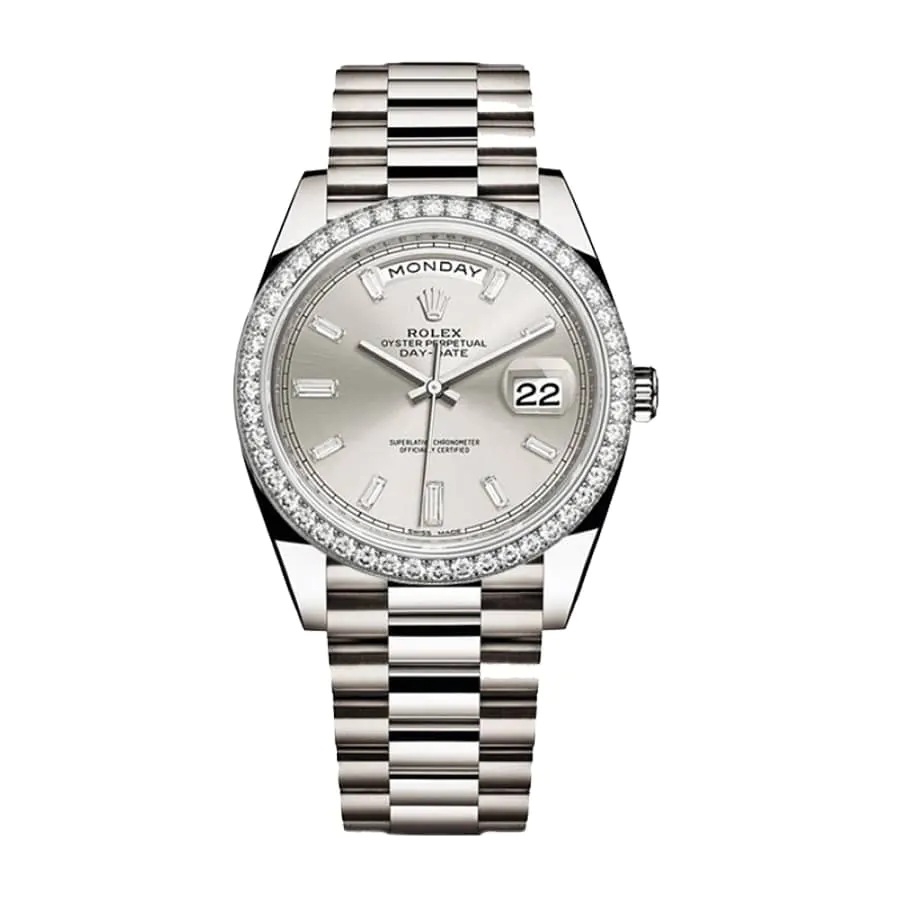 Compre Rolex Day-date 228349rbr Kw Oyster Dial em aço inoxidável e diamantes Sundust