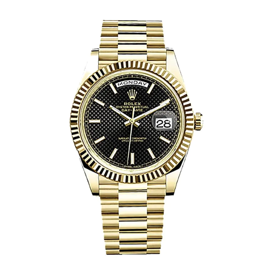 Melhor Réplica Rolex Day-date Black