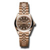 Comprar Falso Rolex Lady Datejust 28 Chocolate Dial 18k Rose Gold Jubilee Pulseira Relógio Automático 279165chsj