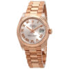 Réplica de luxo Rolex Lady-datejust 31 Mostrador Rosa 18k Ouro Everose Presidente Automático Relógio Feminino 178275pkrp