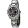 Réplica de luxo relógio feminino Rolex Lady Datejust automático com mostrador de diamante cinza ostra 279384gydo