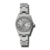 Réplica Suíça Rolex Lady Oyster Perpetual 26 Rhodium Mostrador Pulseira Oyster Aço Inoxidável Relógio Automático 176234rro