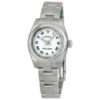 Melhor Réplica Rolex Lady Oyster Perpetual 26 Mostrador Branco Pulseira de Aço Inoxidável Relógio Automático Oyster 176200wro