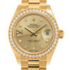 Réplique de luxe Rolex Lady-datejust Champagne Diamond Dial Automático Senhoras 18K Ouro Amarelo Relógio Presidente 279138rbcdp