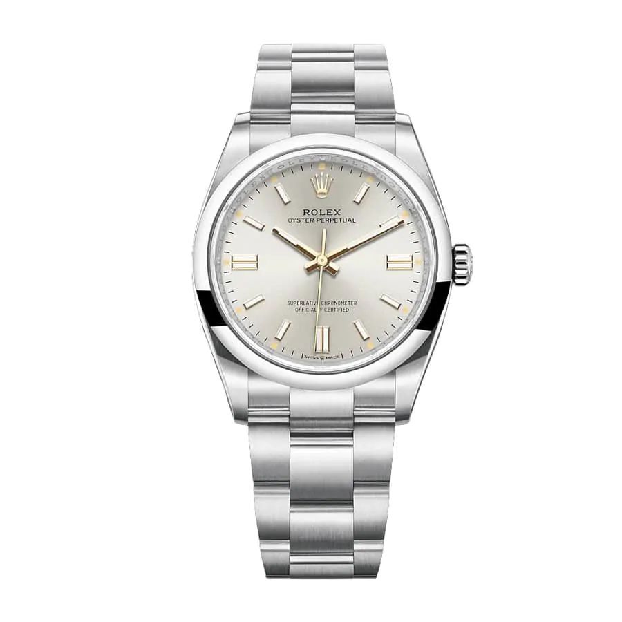 Réplica de luxo Rolex Oyster Perpetual Cinza Mostrador 126000