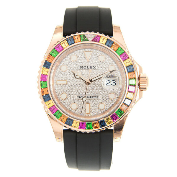 Melhor Réplica Rolex Yacht-master Cronômetro Automático Diamante 'haribo' Relógio 116695 Sats