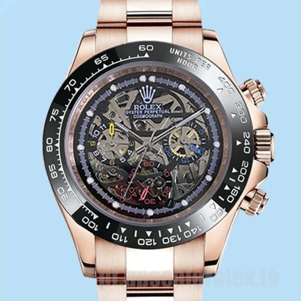 Rolex Daytona Masculino Skeleton Limited Edition 40mm Pulseira Ostra