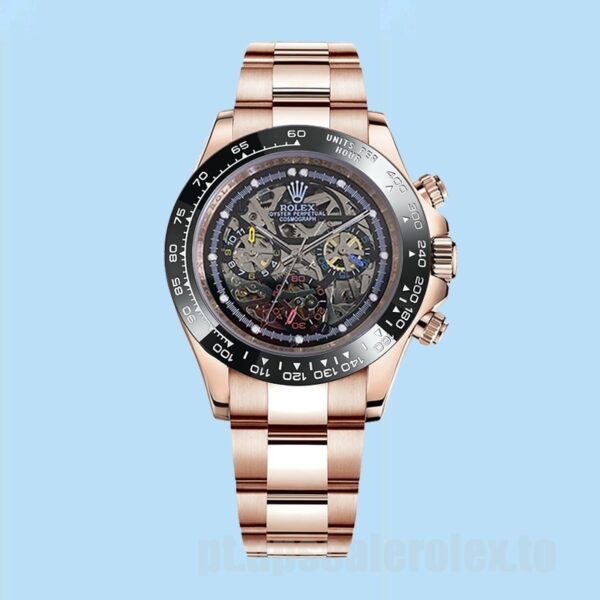 Rolex Daytona Masculino Skeleton Limited Edition 40mm Pulseira Ostra - Image 2