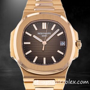 Patek Philippe Nautilus 40mm 5711R-001 Homens Pulseira tom de ouro rosa