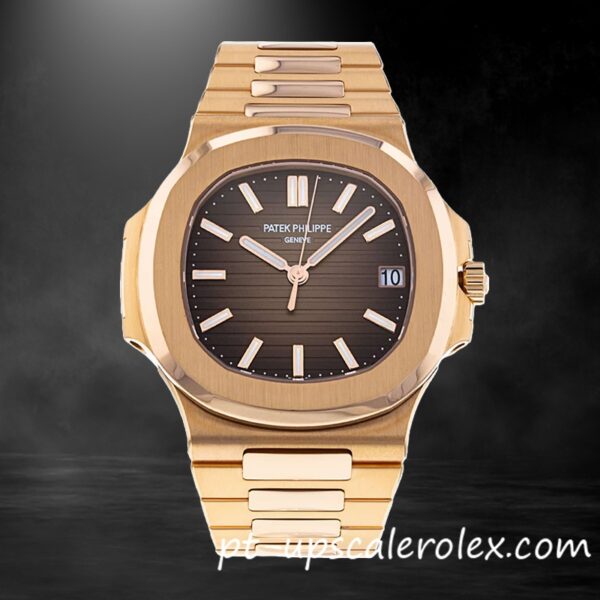 Patek Philippe Nautilus 40mm 5711R-001 Homens Pulseira tom de ouro rosa - Image 2