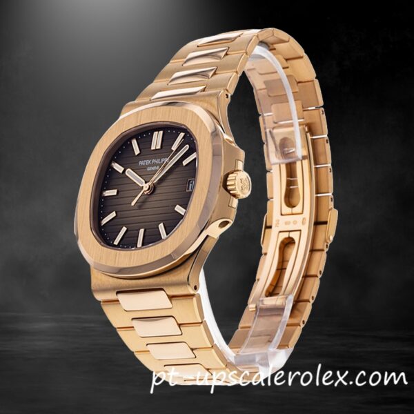 Patek Philippe Nautilus 40mm 5711R-001 Homens Pulseira tom de ouro rosa - Image 3