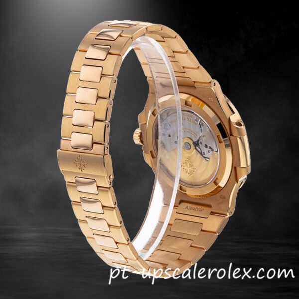 Patek Philippe Nautilus 40mm 5711R-001 Homens Pulseira tom de ouro rosa - Image 4